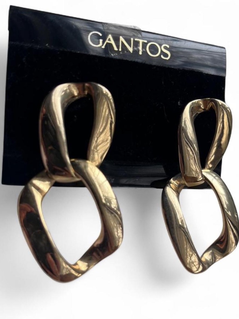 Gantos Gold Tone Chainlink Earrings